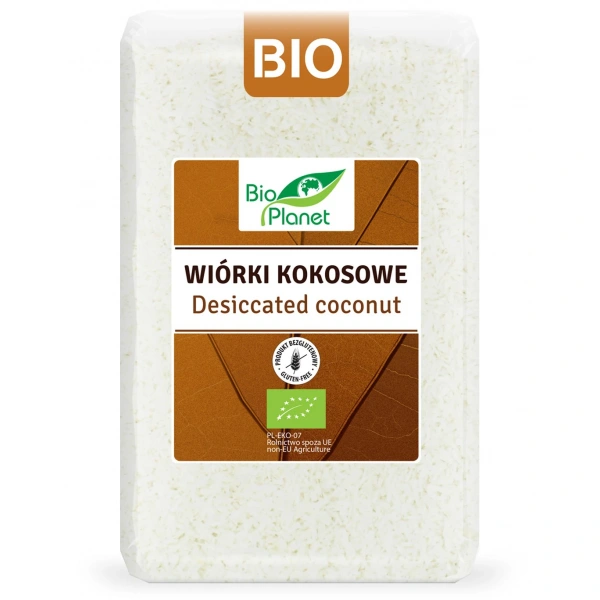 Bio planet wiórki kokosowe bezglutenowe bio 1 kg