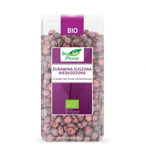 Bio planet żurawina suszona niesłodzona bio 50 g