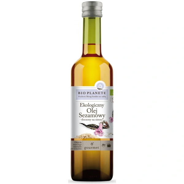 Bio planete olej sezamowy tłoczony na zimno bio 500 ml