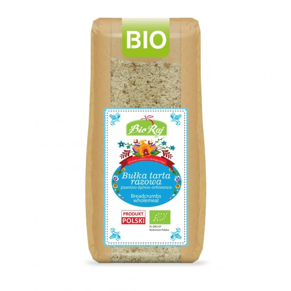 Bio raj bułka tarta razowa bio (polska) 250 g