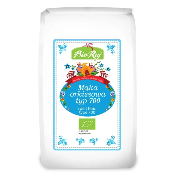 Bio raj mąka orkiszowa chlebowa typ 700 bio 500 g
