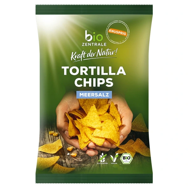 Bio zentrale chipsy tortilla solone bezglutenowe bio 125 g