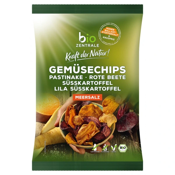 Bio zentrale chipsy warzywne solone bezglutenowe bio 90 g