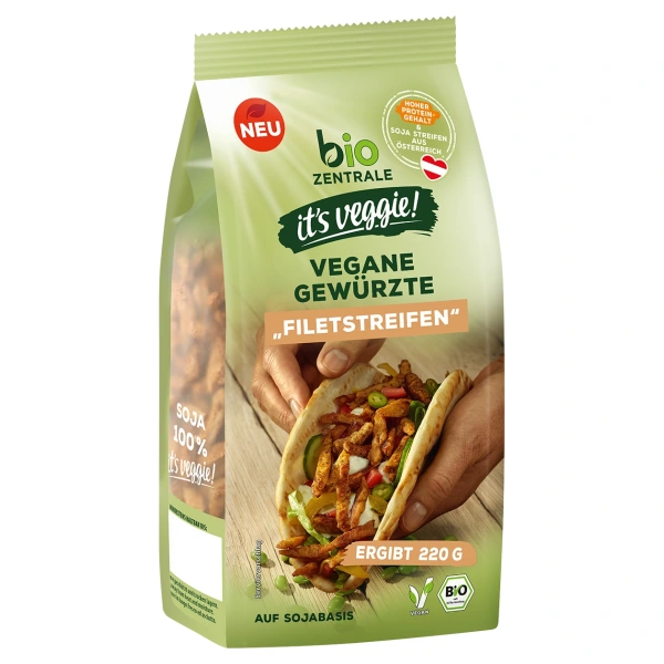 Bio zentrale paski proteinowe sojowe z przyprawami bio 100 g