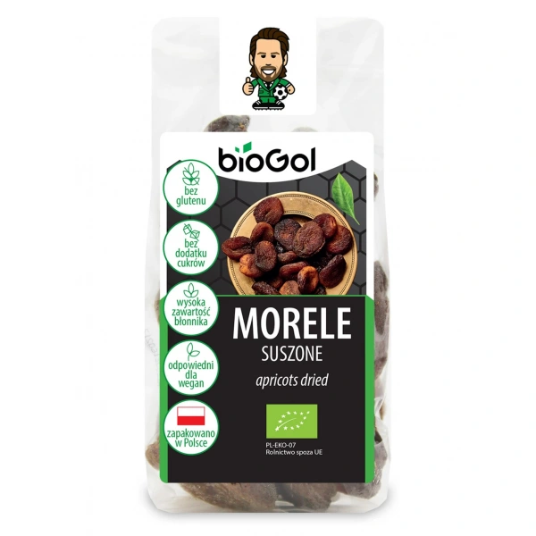 Biogol morele suszone bezglutenowe bio 150 g