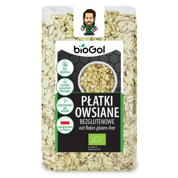 Biogol płatki owsiane bezglutenowe bio 300 g