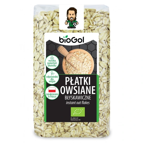 Biogol płatki owsiane błyskawiczne bio 300 g