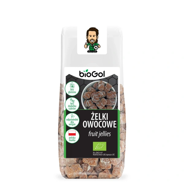 Biogol żelki owocowe bez dodatku cukrów bezglutenowe bio 90 g