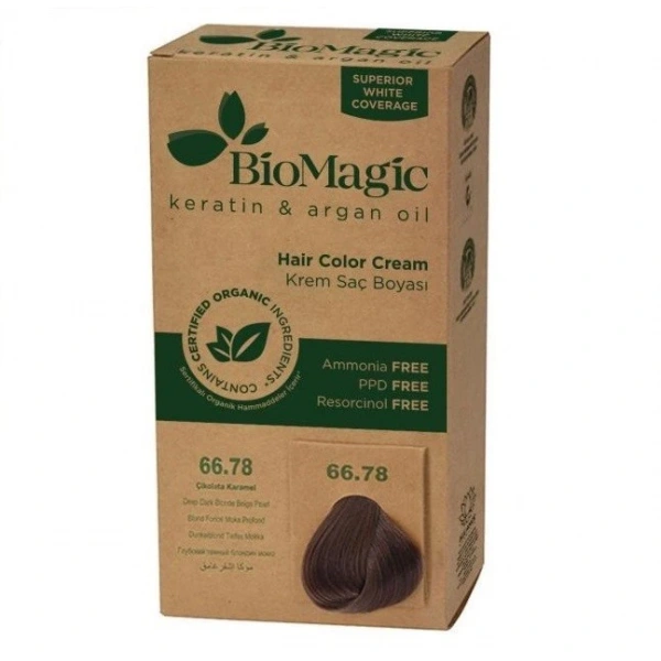 Biomagic farba do włosów bardzo ciemny perłowy blond (66.78) 250 g
