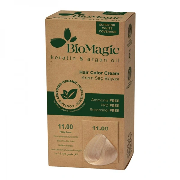 Biomagic farba do włosów bardzo jasny platynowy blond (11.00) 250 g