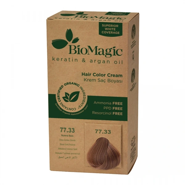 Biomagic farba do włosów głęboki złoty blond (77.33) 250 g