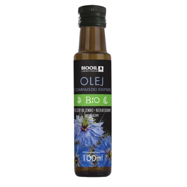 Biooil olej z czarnuszki egipskiej tłoczony na zimno bio 100 ml