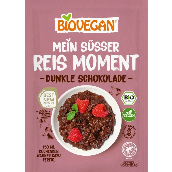 Biovegan deser ryżowy instant czekoladowy bezglutenowy bio 60 g