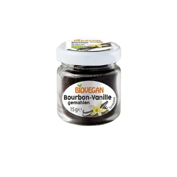 Biovegan wanilia bourbon mielona bio 15 g (słoik)