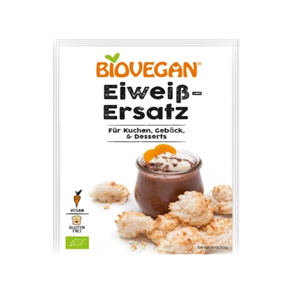Biovegan zamiennik białka jaj w proszku wegański bezglutenowy bio (2 x 10 g) 20 g