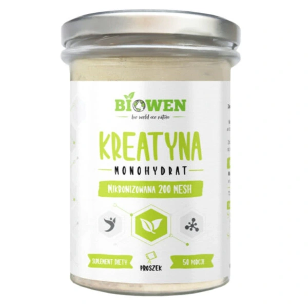 Biowen Kreatyna monohydrat mikronizowana 200 MESH proszek 250 g