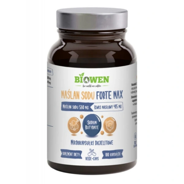 Biowen Maślan sodu Forte Max 580 mg 100 kapsułek