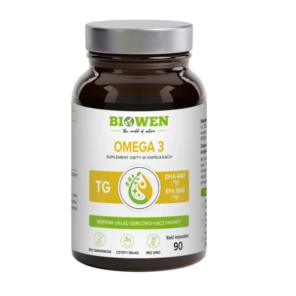 Biowen Omega 3 TG 660 mg EPA 440 DHA 90 kapsułek
