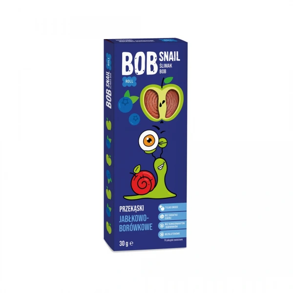 Bob snail przekąska roll jabłko  borówka bez dodatku cukrów bezglutenowa 30 g