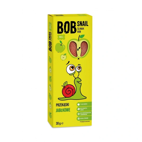 Bob snail przekąska roll jabłkowa bez dodatku cukrów bezglutenowa 30 g