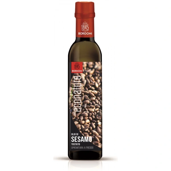 Bordoni olej sezamowy (z prażonych nasion) tłoczony na zimno bio 250 ml