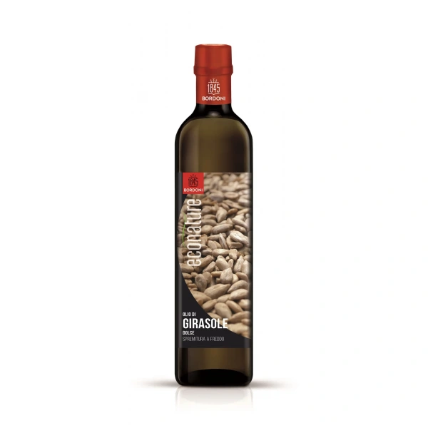 Bordoni olej słonecznikowy (z łuskanych nasion) tłoczony na zimno bio 750 ml
