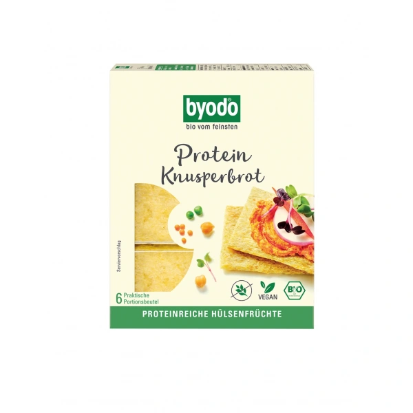 Byodo pieczywo chrupkie proteinowe ciecierzyca  soczewica  groch bezglutenowe bio 110 g
