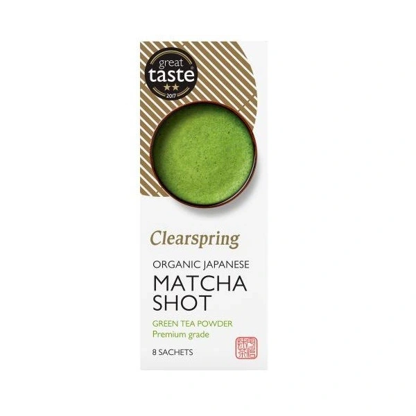 CLEARSPRING Matcha japońska Premium Grade  (sproszkowana) BIO 8 x 1 g