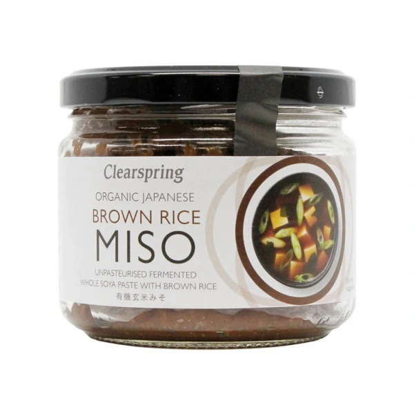 CLEARSPRING Miso z brązowego ryżu - niepasteryzowane BIO 300 g