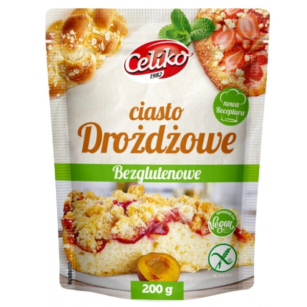 Celiko Mieszanka Do Wypieku Ciasta Drożdżowego Bezglutenowa 200 g