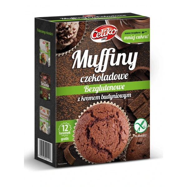 Celiko mieszanka na muffiny czekoladowe z kremem budyniowym bezglutenowa 310 g