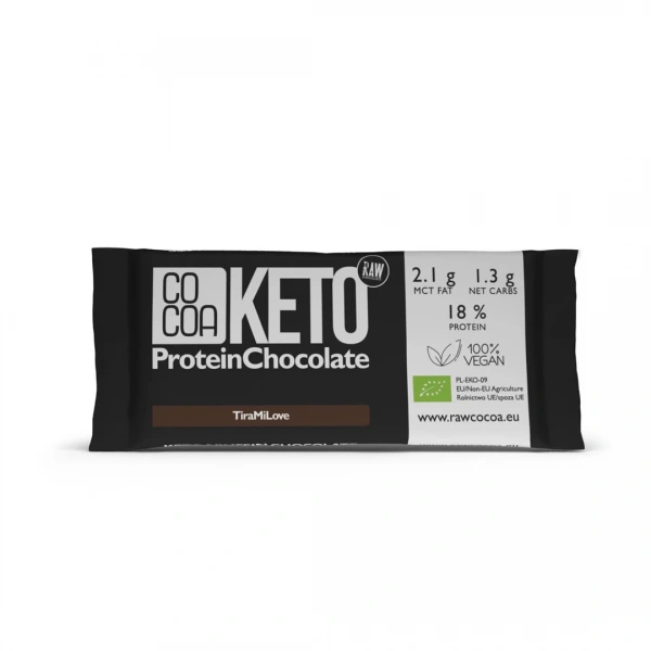 Cocoa czekolada proteinowa o smaku tiramisu keto bio 40 g