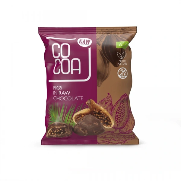 Cocoa figi w surowej czekoladzie bio 70 g