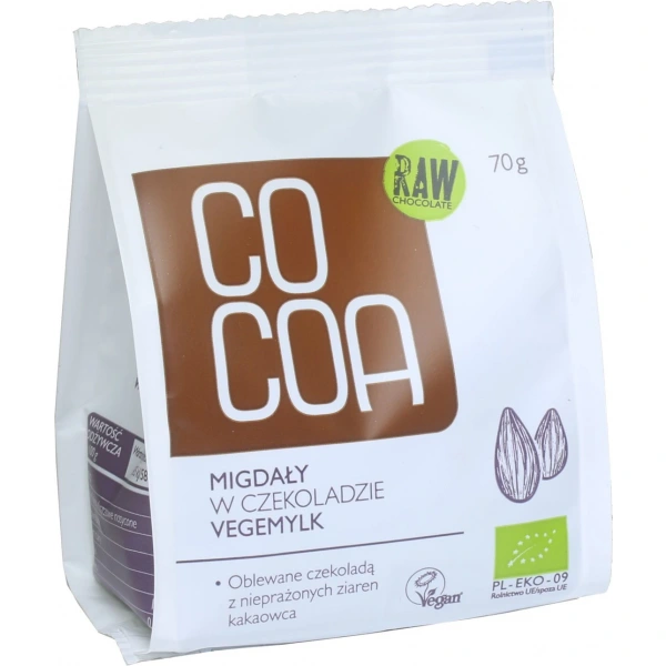 Cocoa migdały w czekoladzie vegemilk bio 70 g