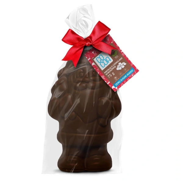 Cocoa mikołaj z czekolady kokosowej bez dodatku cukrów bio 75 g
