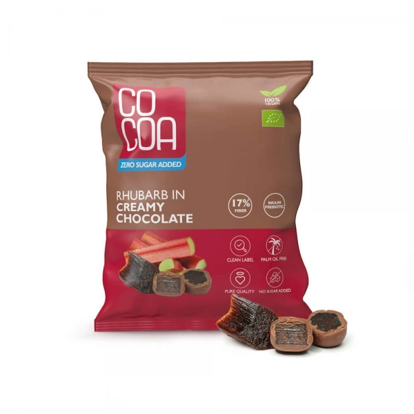 Cocoa rabarbar w czekoladzie creamy bio 70 g