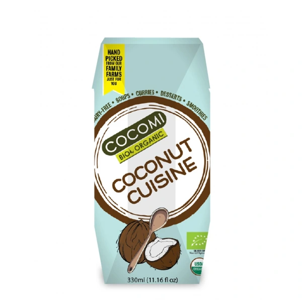 Cocomi coconut milk  napój kokosowy bez gumy guar (17 % tłuszczu) bio 330 ml
