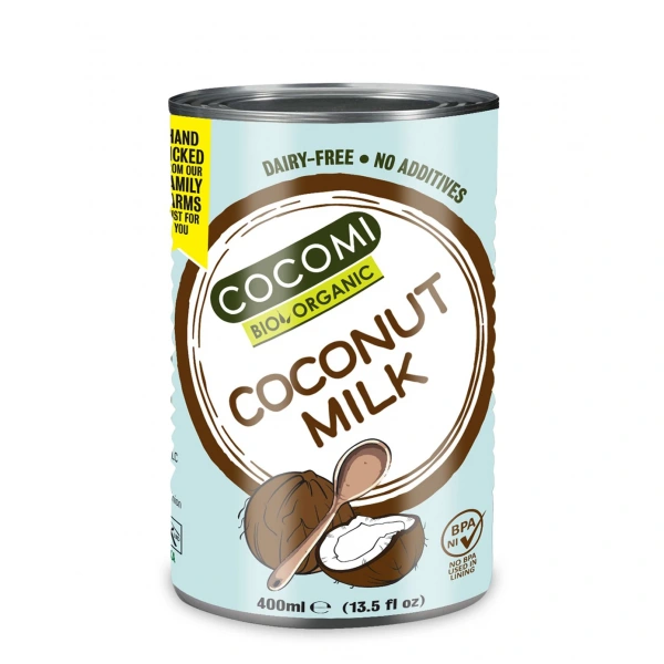 Cocomi coconut milk  napój kokosowy bez gumy guar (17 % tłuszczu) bio 400 ml