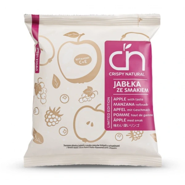 Crispy Natural Jabłko suszone o smaku owoców leśnych w witaminami 18g