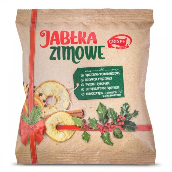 Crispy Natural Jabłko suszone zimowe w plasterkach 18g