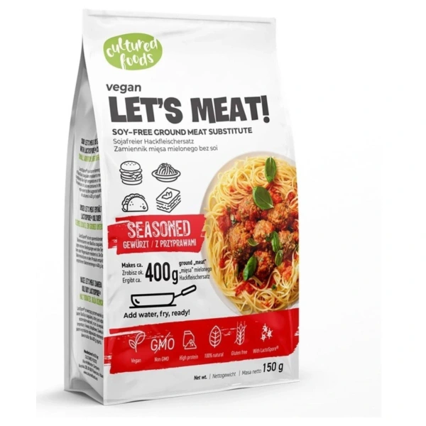 Cultured Foods Zamiennik Mięsa Mielonego Z Przyprawami Bezglutenowy 150 g
