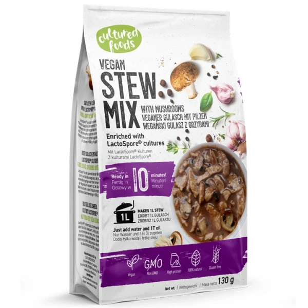 Cultured foods mieszanka na gulasz wegański z grzybami bezglutenowy 130 g