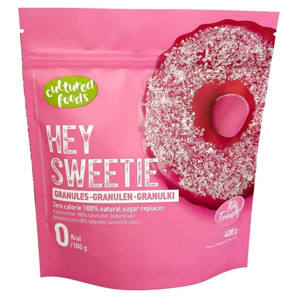 Cultured foods zamiennik cukru w granulkach ""hey sweetie"" bezglutenowy 400 g