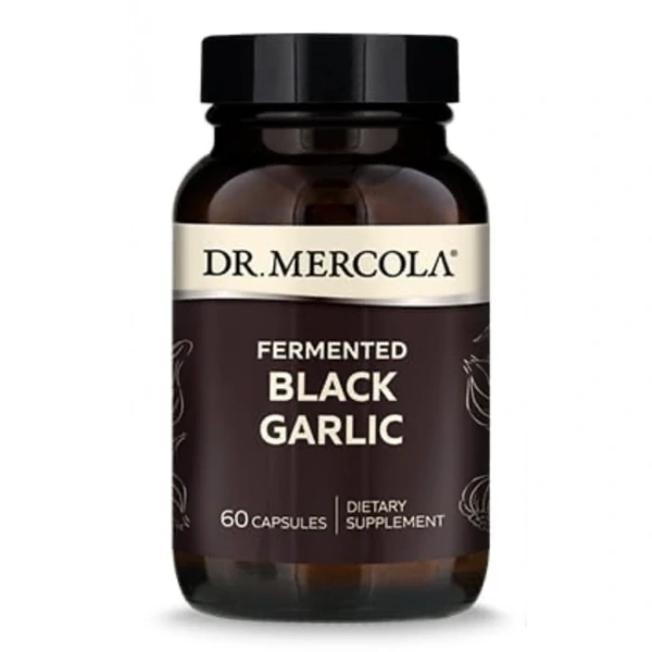 DR. MERCOLA Fermented Black Garlic - Fermentowany Czarny Czosnek (60 kaps.)