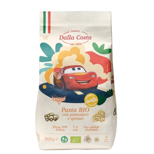 Dalla costa makaron (semolinowy trójkolorowy) disney auta bio 300 g