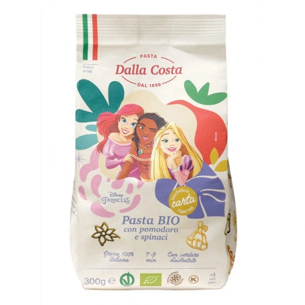 Dalla costa makaron (semolinowy trójkolorowy) disney princess bio 300 g