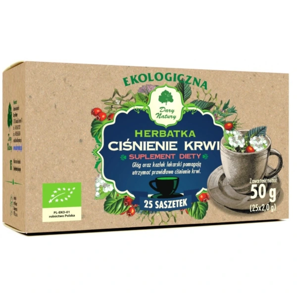 Dary natury herbatka ciśnienie krwi bio (25 x 2 g) 50 g