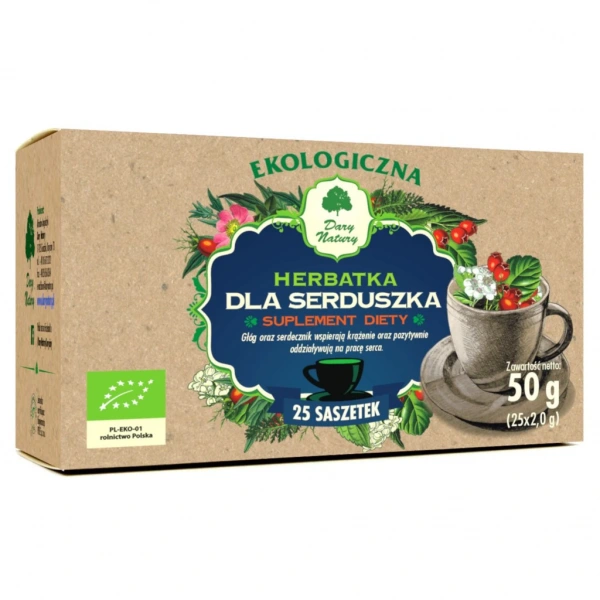 Dary natury herbatka dla serduszka bio (25 x 2 g) 50 g