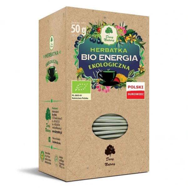 Dary natury herbatka energia bio (25 x 2 g) 50 g