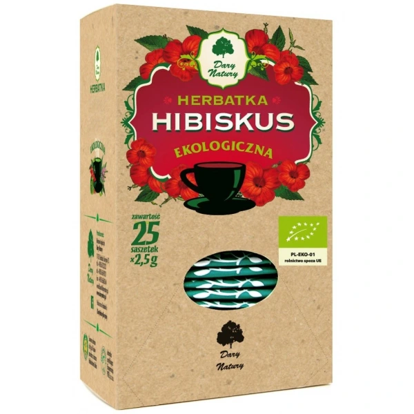Dary natury herbatka hibiskus bio (25 x 2,5 g) 62,5 g